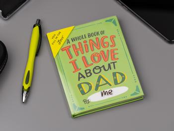 Things I Love About Dad täytettävä kirja
